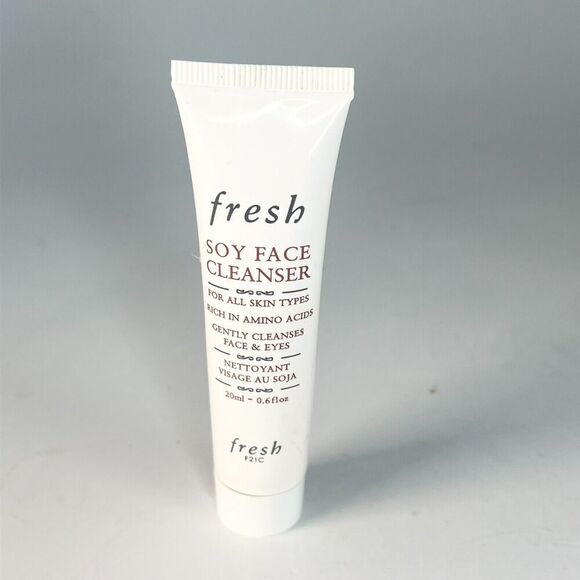 fresh Other - Fresh Soy Fresh Face Cleanser Wash Gentle Amino Acids Travel .6 fl oz 20ml New
